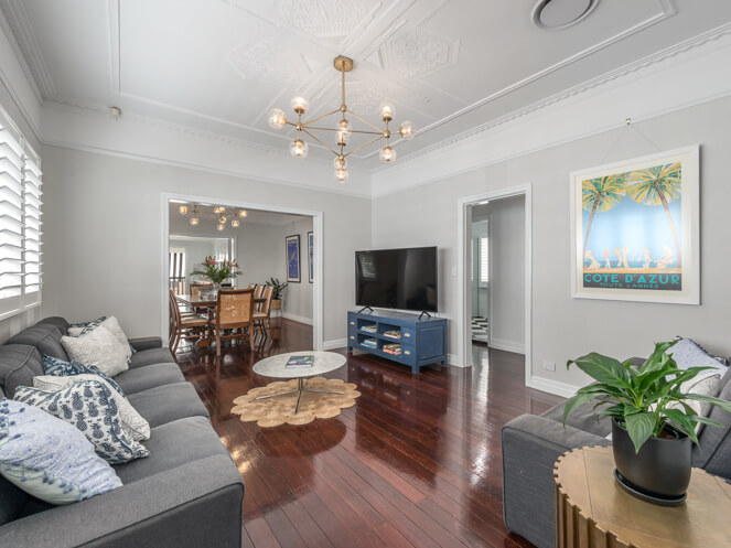 Clayfield living room interior painting