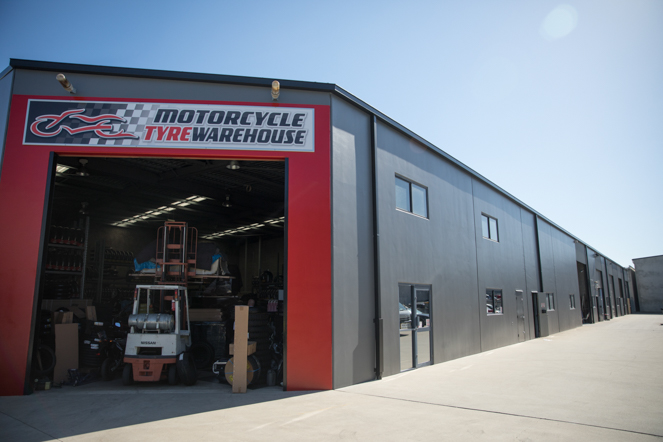 commercial painting in Brendale of motorcycle tyre warehouse