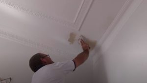 painter fixing problem ceiling